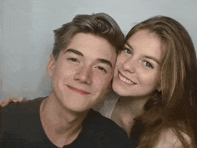 A photobooth strip from around when Elizabeth and Nicholas started dating at UGA in 2019.